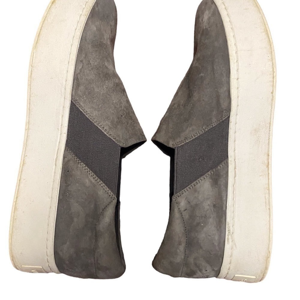 VINCE Sneakers l Warren Platform Sneakers l Size 7M Gray Suede Sneakers